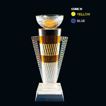 ICT 080 - Fusion Color Crystal Trophy