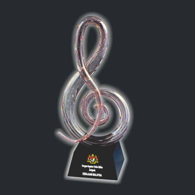 ELL 011 - Fusion Color Crystal Trophy