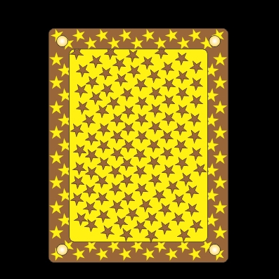 Star Gold - The 3D Effect Plaque